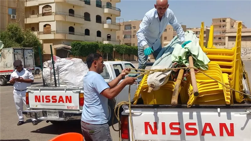 جهاز العبور يشن حملات مكثفة لإزالة الإشغالات وتحسين المظهر الحضاري