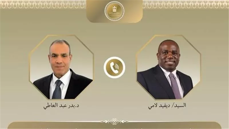 عبدالعاطي لوزير خارجية المملكة المتحدة: نطالب بوقف التصعيد بين إيران وإسرائيل