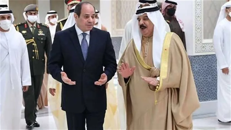 الرئيس السيسي وملك البحرين يؤكدان على ضرورة وصول المساعدات إلى غزة