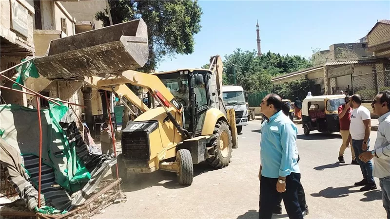 رفع ٩٨ حالة إشغال طريق وضبط ٤٦ مخالفة خلال حملة بأبشواي الجديدة