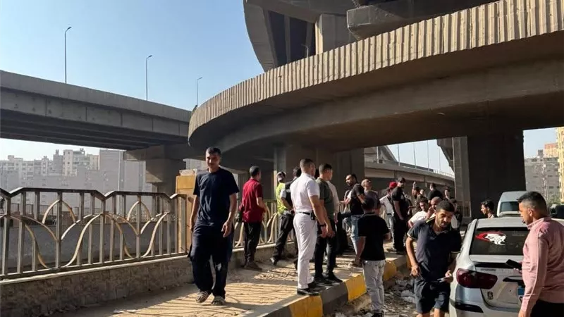 مصرع شخصين إثر سقوط دراجة بخارية من أعلى الدائري بترعة المريوطية 