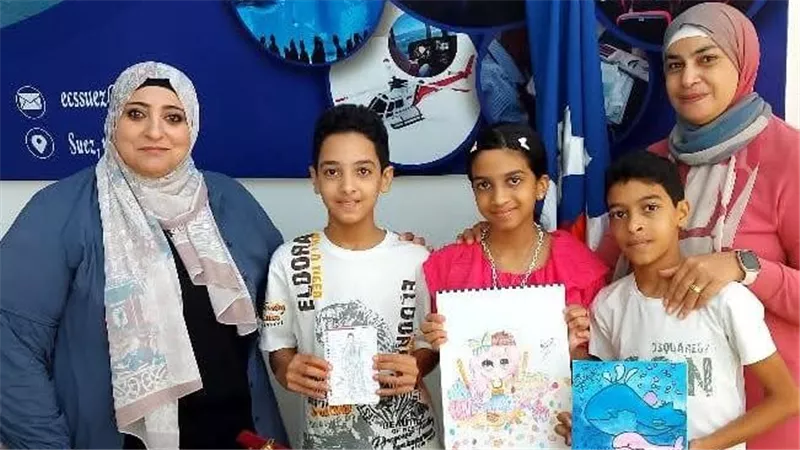 رسومات تنبض بالحياة.. المركز الاستكشافي بالسويس يحتفي بالمواهب الفنية الصغيرة