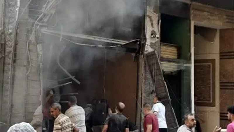 انفجار أسطوانة بوتاجاز داخل مطعم شهير يصيب 5 أشخاص بالمحلة 