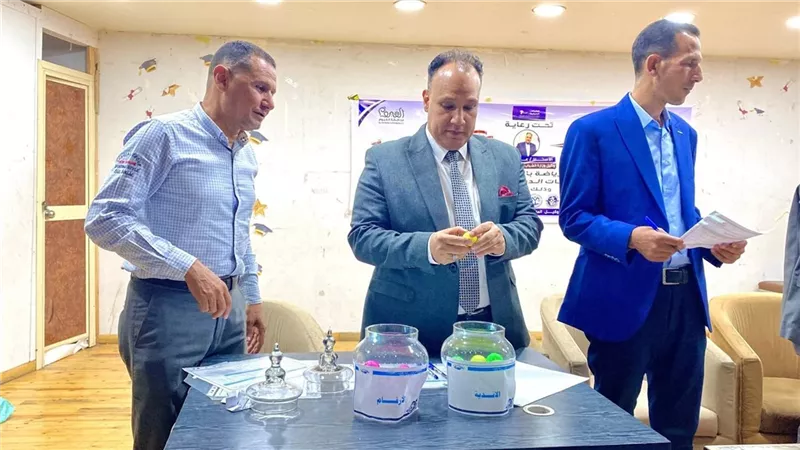 وكيل الشباب والرياضة بالفيوم يشهد فعاليات قرعة دوري الكيانات الشبابية