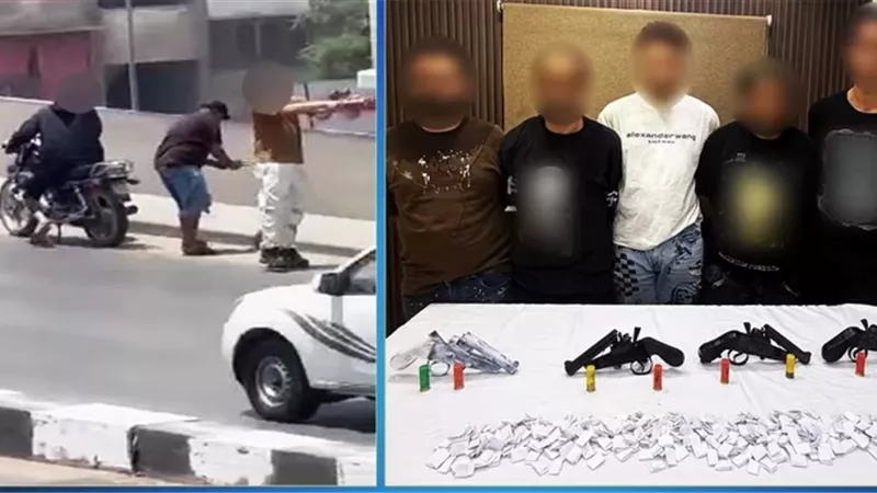 تبادل إطلاق نار بين مسجلين خطر على كوبري بالقليوبية والداخلية تحسم الموقف