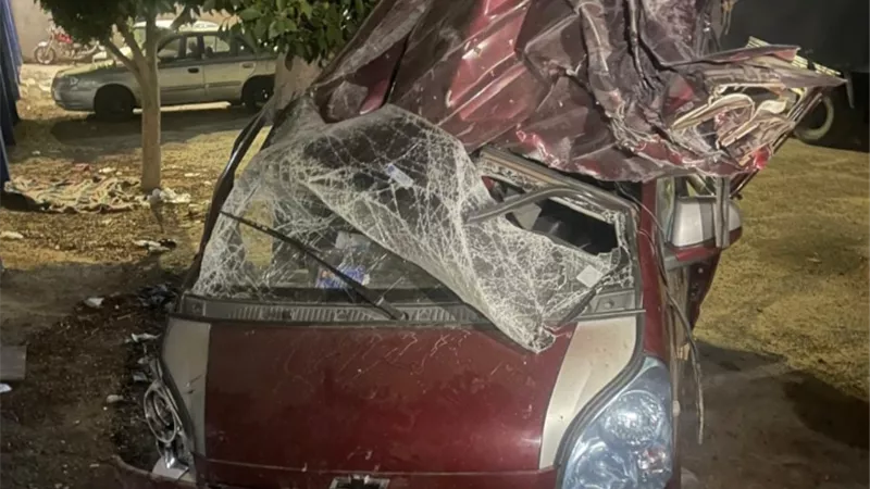 مصرع 2  وإصابة 6 آخرين فى إنقلاب سيارة ملاكى بصحراوى البحيرة