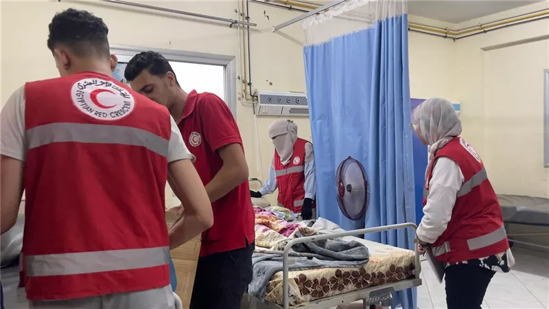 استجابة عاجلة من الهلال الأحمر بعد توجيهات السيدة انتصار السيسي بحادث المنوفية