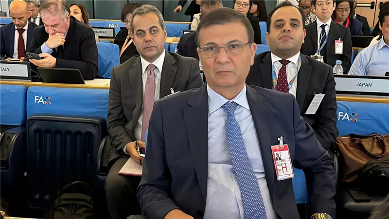 وزير الزراعة يشارك في فعاليات الدورة الـ 44 لمؤتمر الفاو في روما