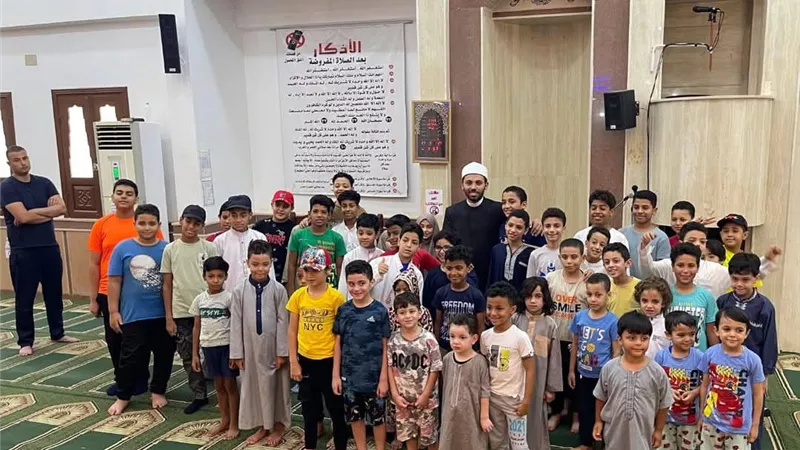 استمرار النشاط الصيفي للأطفال بمساجد السويس وترحيب من أولياء الأمور 