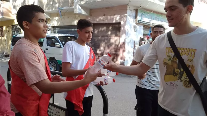 لفتة إنسانية من تعليم الفيوم أمام لجان الثانوية العامة 