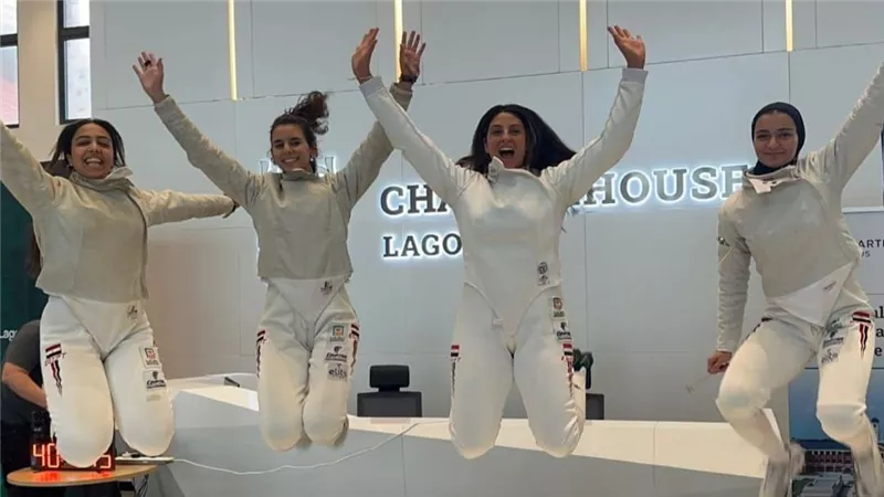 جامعة القاهرة تحقق إنجازًا تاريخيًا في بطولة إفريقيا لسلاح السيف بنيجيريا 