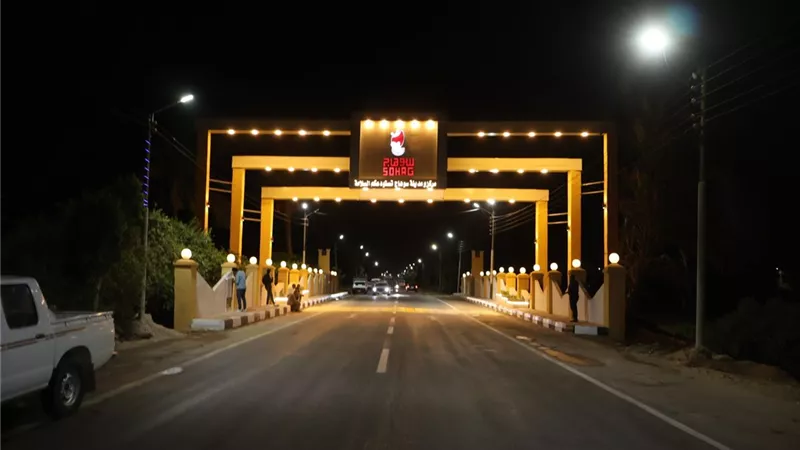 محافظ سوهاج يفتتح تطوير البوابة الشمالية للمحافظة وميدان مدخل أولاد نصير|صور