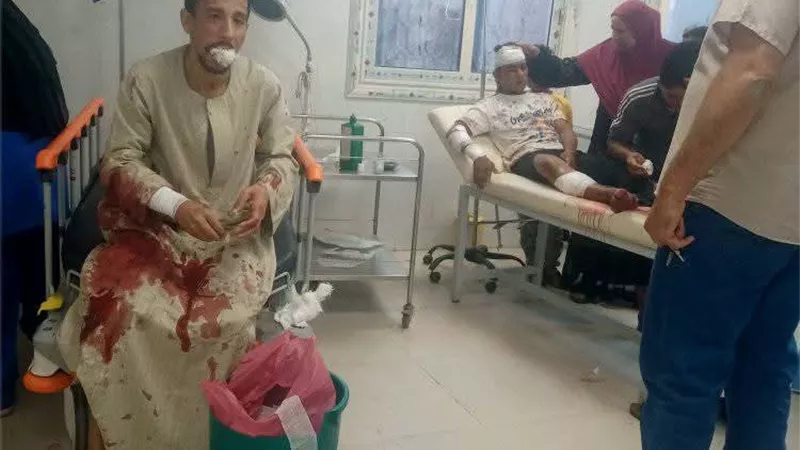 ارتفاع ضحايا حادث طريق جهينة بسوهاج لـ 14 مصابا |  صور 