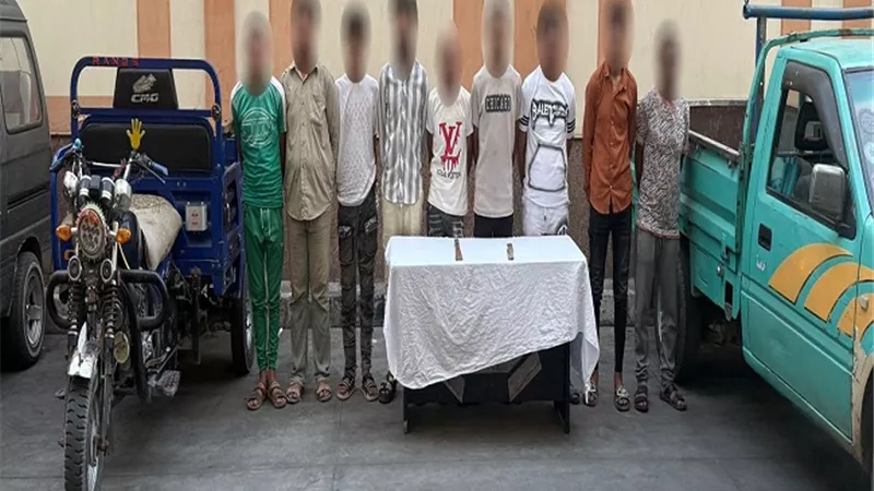 ضبط 9 أشخاص بعد تهديدهم للمارة بأسلحة بيضاء وتعطيل حركة المرور بالبحيرة