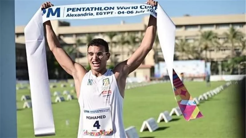 معتز وائل يتوج بذهبية نهائي كأس العالم للخماسي الحديث