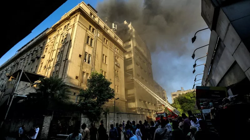 حريق سنترال رمسيس يسبب شللًا في الخدمات الرقمية بمحافظة المنيا