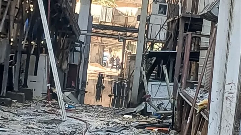 بالصور ينفرد موقع نيوز رووم باحتراق مبني سنترال رمسيس من الداخل 