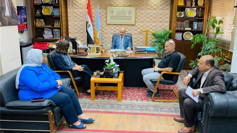 وفد من اليونسيف في زيارة لمديرية التربية والتعليم بالإسكندرية 
