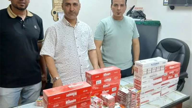 ضبط كمية من السجائر المهربة خلال حملة تموينية ببنى سويف 