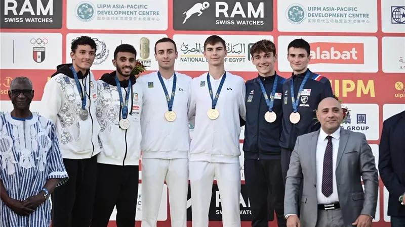 أبو عامر ومازن شعبان يتوجان بفضية الناشئين ببطولة العالم للخماسي الحديث