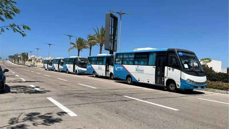 رئيس جهاز العلمين الجديدة يعلن التشغيل التجريبي لخطوط النقل الداخلية الرئيسية 