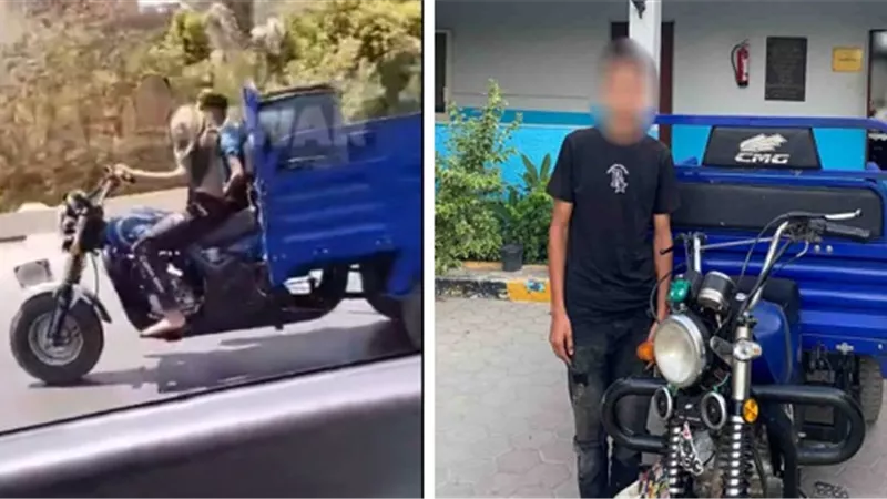 بعد نشر« نيوز رووم» .. ضبط قائد تروسيكل صدم رجل مرور وفر هاربا 