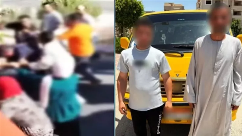 ضبط المتهمين بالاعتداء على سائق سيارة أجرة في المنيا بعد تداول فيديو 