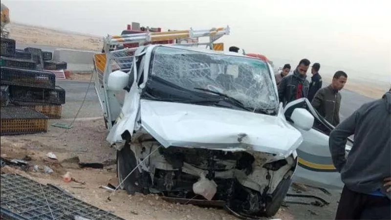 إصابة 10 أشخاص إثر انقلاب سيارة نقل بالعياط والنيابة تحقق في الواقعة