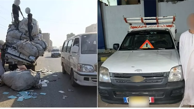 مغامرة على الطريق.. ضبط سائق نقل سار عكس الاتجاه فى الجيزة 