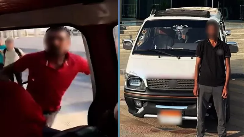  ضبط سائق ميكروباص حاول التعدي على راكب بقطعة حديدية في الجيزة