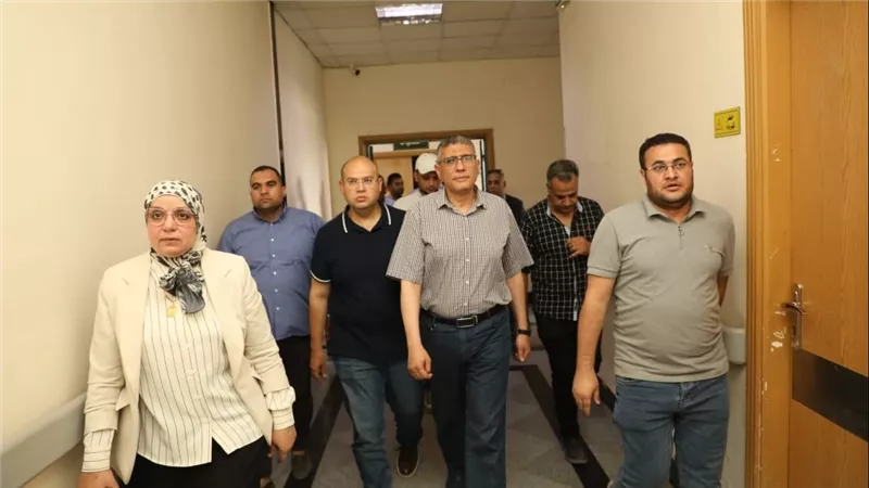 محافظ الجيزة يتابع تطوير مستشفى حميات الصف وتجديد بنيتها التحتية بالكامل