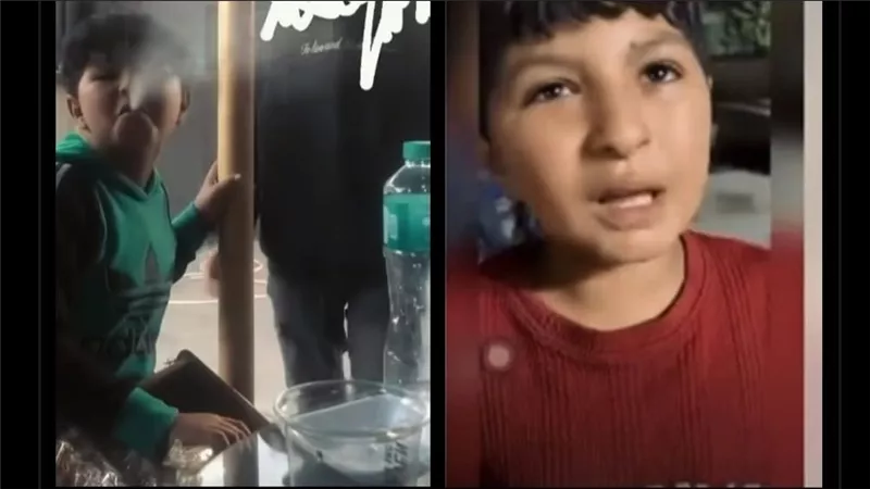 بين الاستغلال والتسول.. طفل المحلة يثير الجدل مجددًا وهو يدخن رغمًا عنه