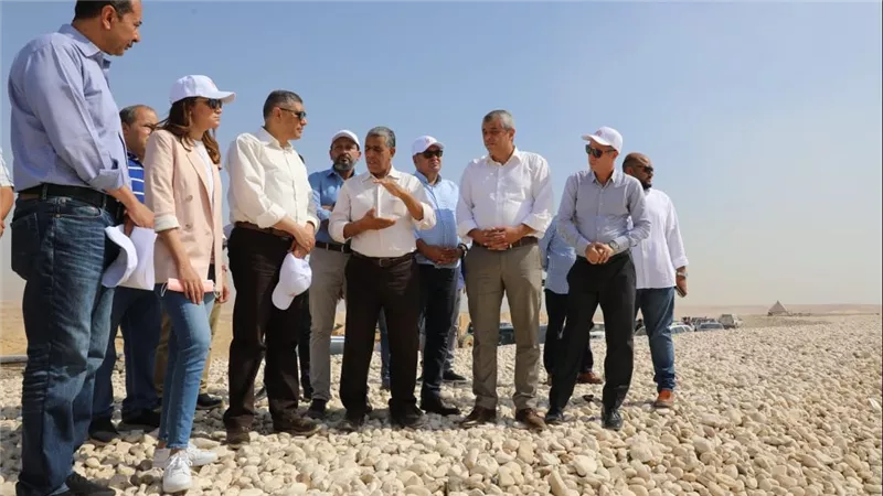 محافظ الجيزة يتفقد خلية الدفن الصحي بشبرامنت المقامة باعلي المعايير الفنية