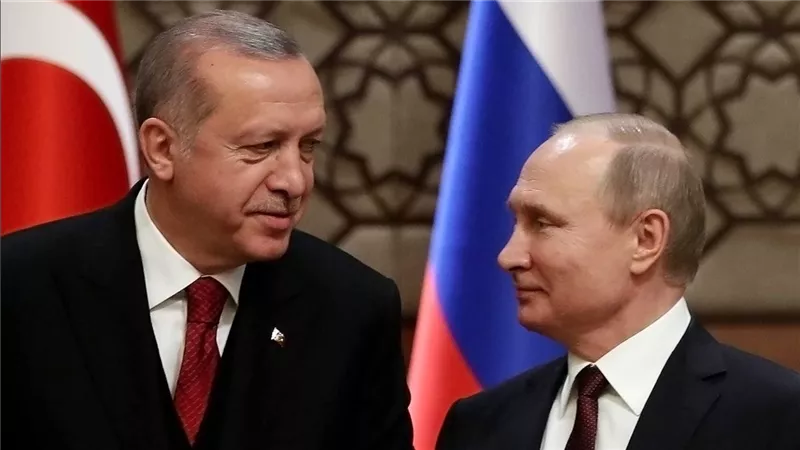 أردوغان وبوتين يؤكدان ضرورة احترام سيادة الأراضي السورية
