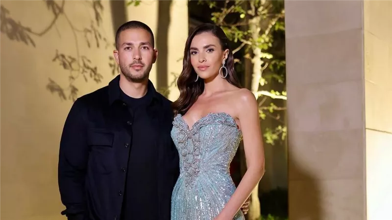 باللون الأزرق.. زين قطامي في اليوم الثالث والأخير من زفافها على سيليو صعب 