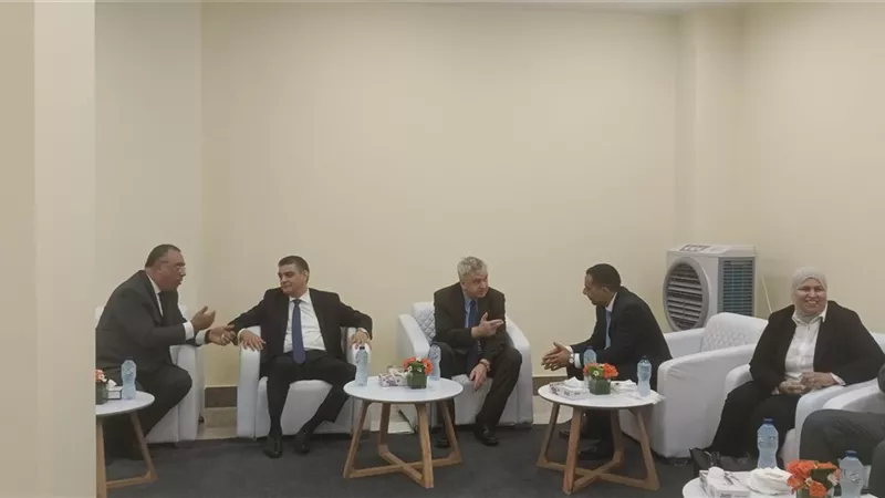 وصول السفير الألماني لافتتاح معمل المحاكاه والتدريب بالإسماعيلية