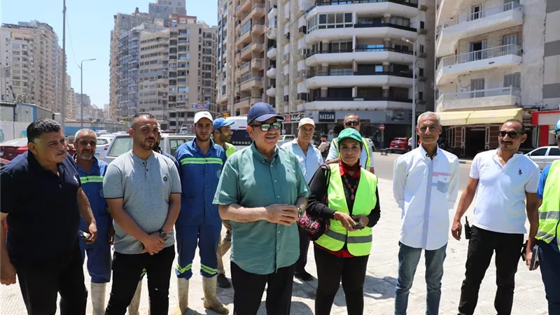 رئيس صرف الإسكندرية يتفقد أعمال منطقة المنتزه استعدادًا لموسم الشتاء
