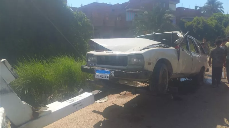 مصرع 4 أشخاص في انقلاب سيارة بترعة عزبة النمر في سوهاج