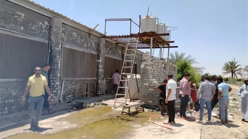حملات مكثفة لمجابهة المخالفات والتعديات على شبكات المياه بمحافظة بنى سويف