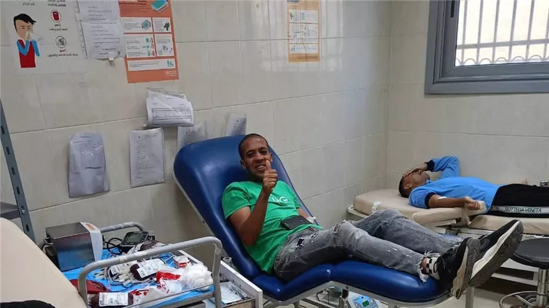 جامعة كفر الشيخ تنظم حملة للتبرع بالدم بالتعاون مع قوات الدفاع الشعبي والعسكري