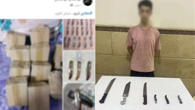 من الإنترنت إلى قبضة الأمن.. ضبط متهم روج لبيع أسلحة بيضاء أونلاين