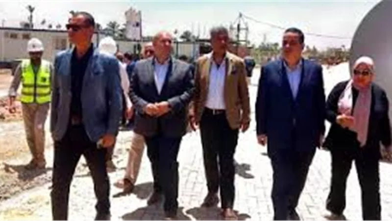 رئيس جهاز المشروعات المياه والصرف يتفقد تشغيل وصيانة محطة معالجة الجبل الأصفر 