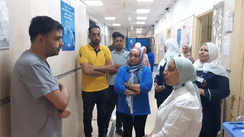 وكيل وزارة الصحة بالإسماعيلية تتفقد مستشفى الحميات لمتابعة سير العمل