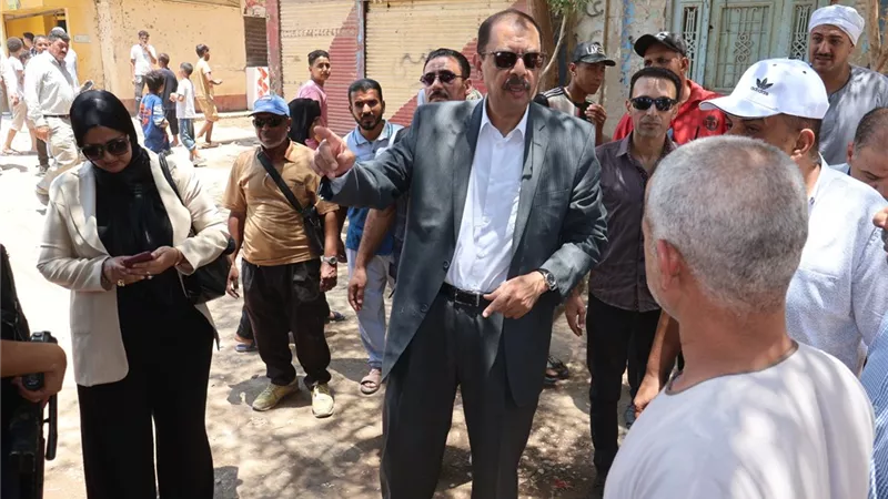رفع كفاءة الطرق والحدائق في المنشاة ضمن خطة سوهاج لتطوير البنية التحتية