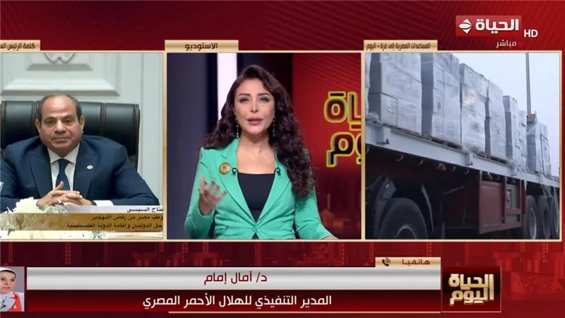 الهلال الأحمر المصري يطلق قافلة «زاد العزة» بـ1500 طن مساعدات إلى غزة