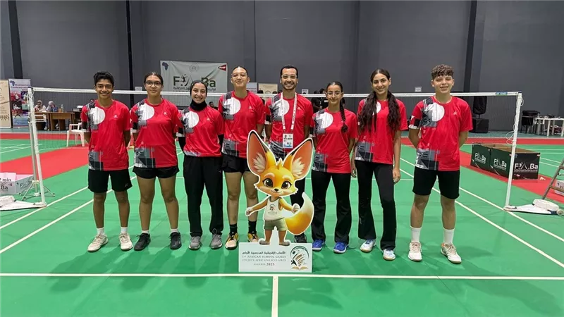 منتخب الريشة الطائرة يحصد برونزية إفريقيا المدرسية في الجزائر