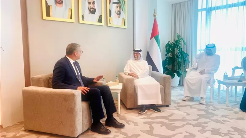 بدوي والمزروعي يبحثان سبل التعاون المصري الإماراتي