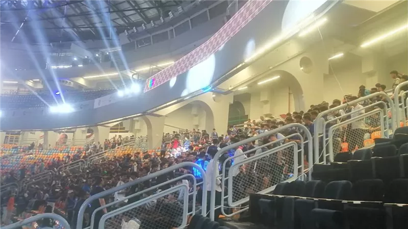 الجماهير تتوافد على مؤتمر حزب مستقبل وطن لدعم مرشحيه بانتخابات الشيوخ