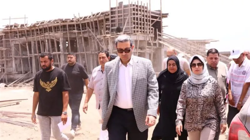 محافظ دمياط يتفقد مشروع توسعات محطة معالجة كفر سليمان والمنازلة