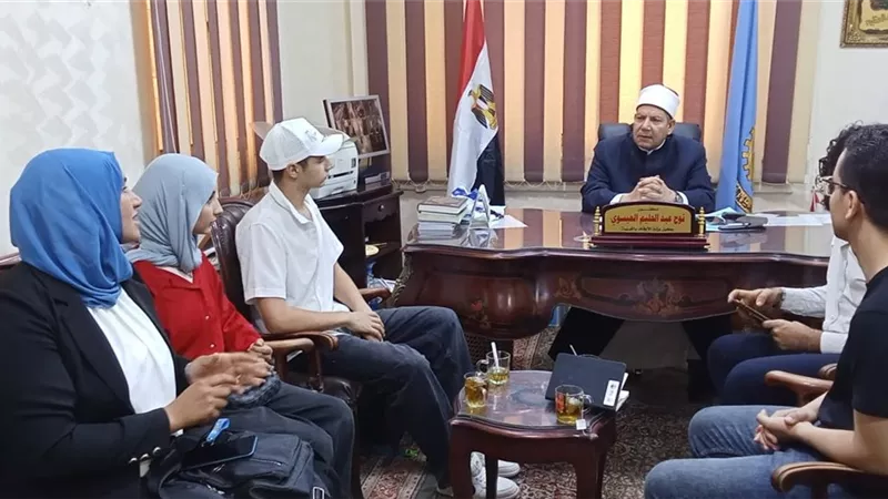 وكيل أوقاف الغربية يستقبل وفد 